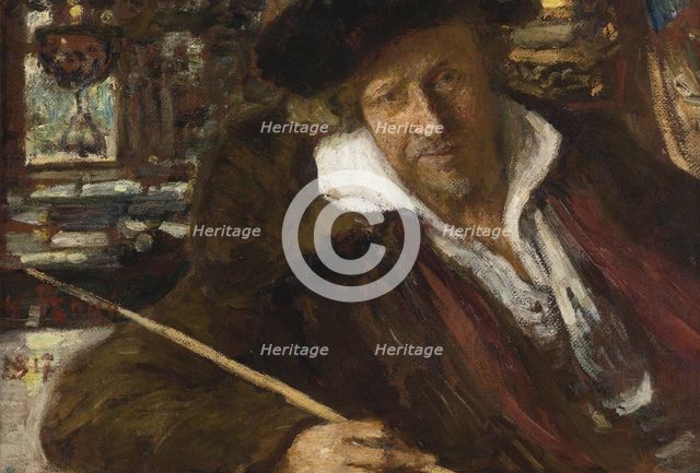 Self-Portrait, 1917. Artist: Repin, Ilya Yefimovich (1844-1930)