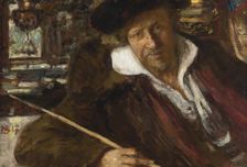 Self-Portrait, 1917. Artist: Repin, Ilya Yefimovich (1844-1930)