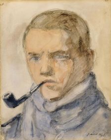 Self-Portrait, 1917. Creator: Juho Makela