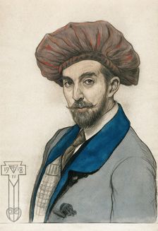 Self-portrait, 1918. Creator: Agathon Faberge