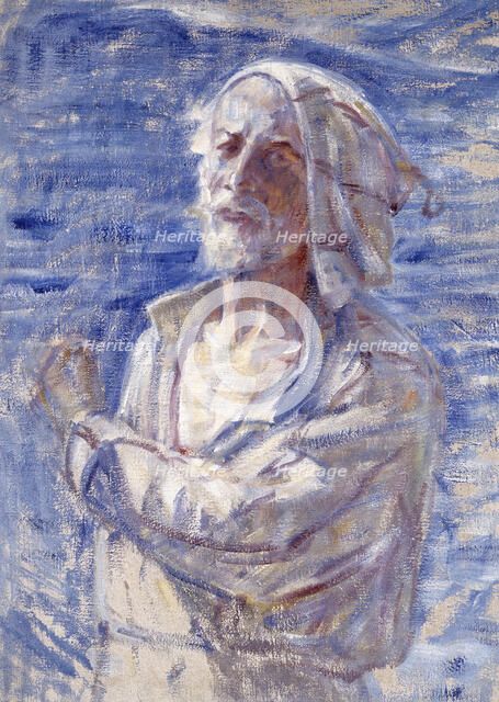 Self portrait, 1918. Creator: Johan Axel Gustav Acke.