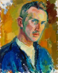Self-Portrait, 1918. Creator: Magnus Enckell