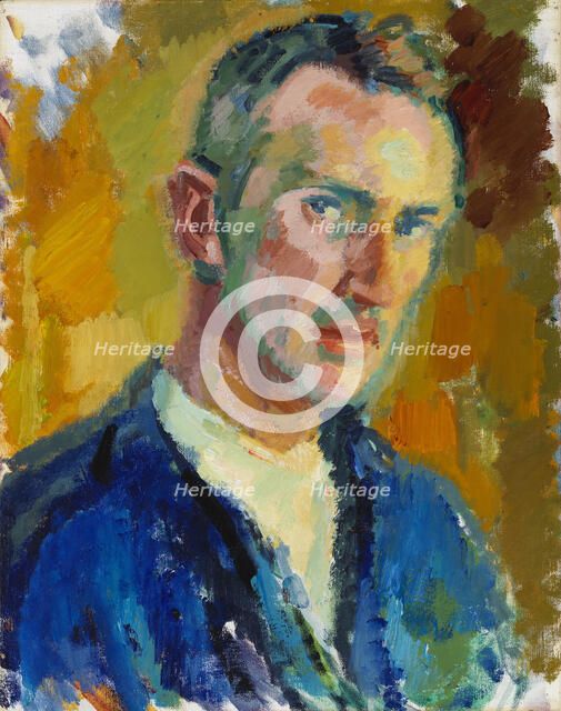 Self-Portrait, 1918. Creator: Magnus Enckell.