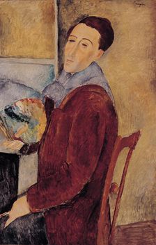 Self-portrait, 1919. Creator: Modigliani; Amedeo (1884-1920)