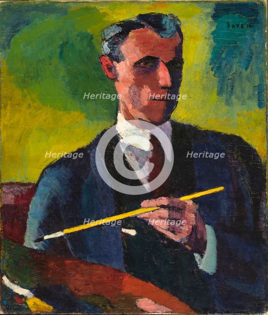 Self-Portrait, 1910-1913. Creator: Henry Lyman Saÿen.