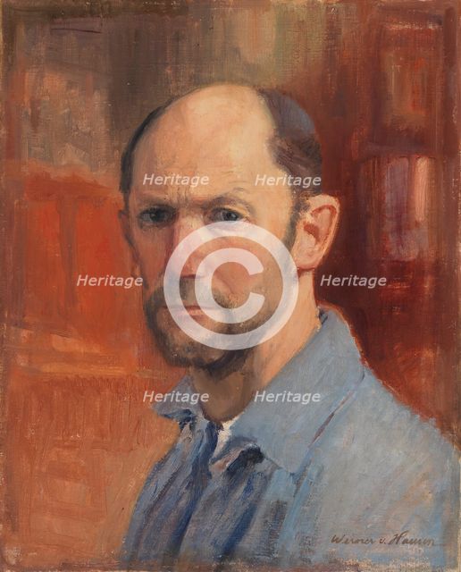 Self-Portrait, 1910-1925. Creator: Werner von Hausen.