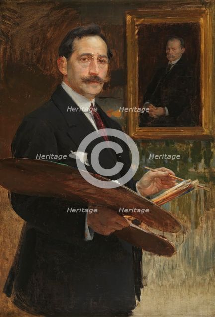 Self-portrait, 1910. Creator: Enric Simonet Lombardo.