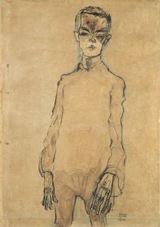 Self-Portrait, 1910. Creator: Egon Schiele