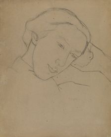 Self-Portrait, 1910s. Artist: Lermontova, Nadezhda Vladimirovna (1885-1921)