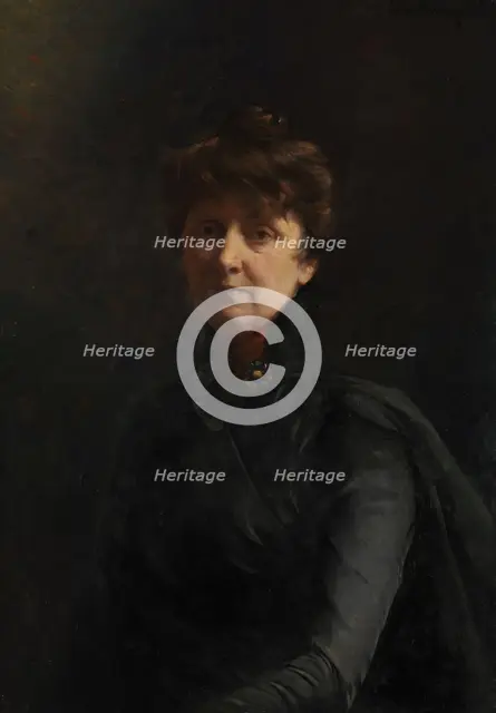 Self portrait, 1911. Creator: Asta Norregaard.