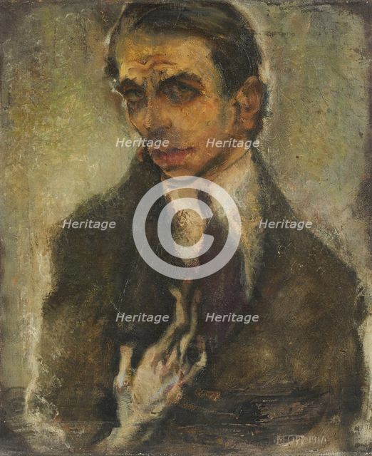 Self-portrait, 1911. Creator: Oppenheimer, Max (1885-1954).