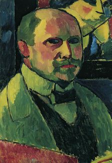 Self-portrait, 1912. Creator: Alexei Jawlensky