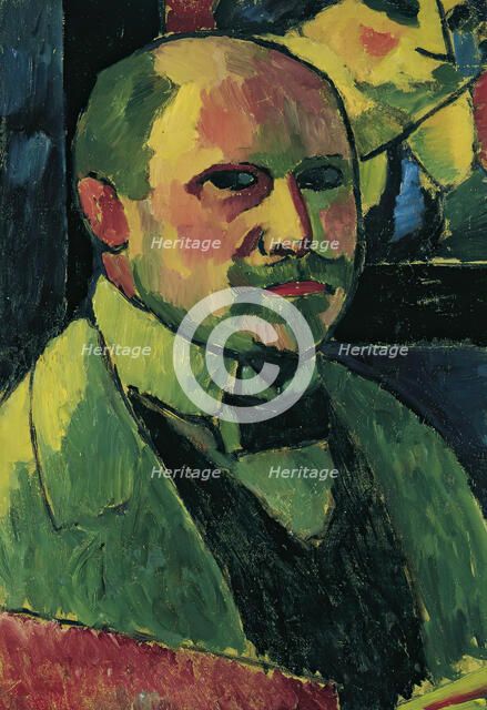 Self-portrait, 1912. Creator: Alexei Jawlensky.