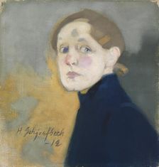 Self-Portrait, 1912. Creator: Helene Schjerfbeck