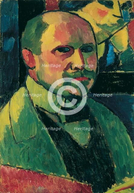 Self-Portrait, 1912. Creator: Javlensky, Alexei, von (1864-1941).