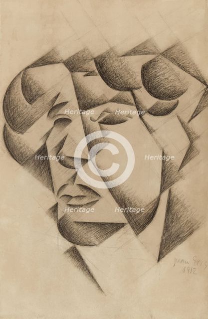 Self-portrait, 1912. Creator: Juan Gris.