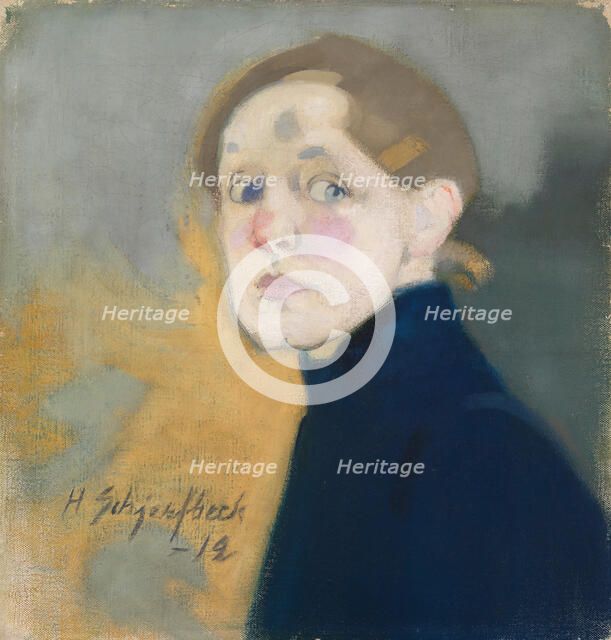 Self-Portrait, 1912. Creator: Schjerfbeck, Helene (1862-1946).