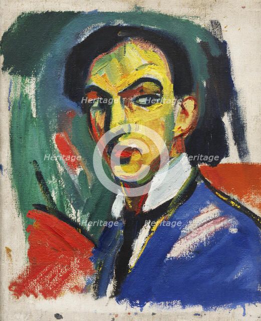 Self-portrait, 1912. Creator: Stenner, Hermann (1891-1914).