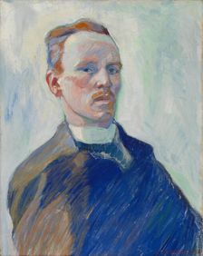 Self Portrait, 1912. Creator: Yrjö Aleksander Ollila