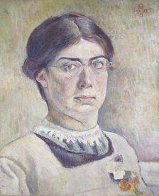 Self-portrait, 1913. Artist: Orovida Camille Pissarro
