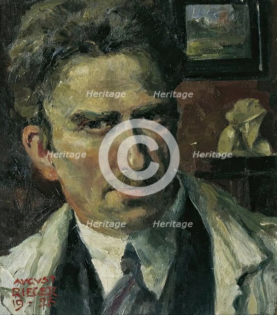 Self-portrait, 1925. Creator: August Rieger.