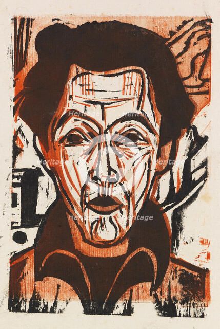Self-Portrait, 1926. Creator: Kirchner, Ernst Ludwig (1880-1938).