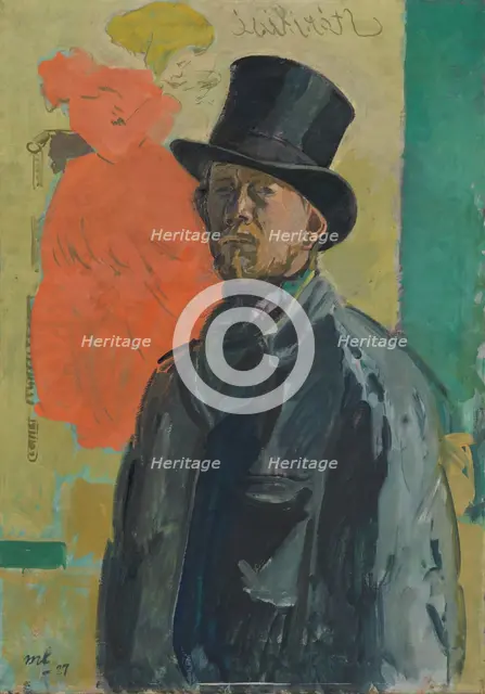 Self portrait, 1927. Creator: Mogens Lorentzen.