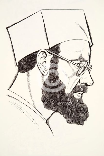 Self-Portrait, 1927, (wood engraving).