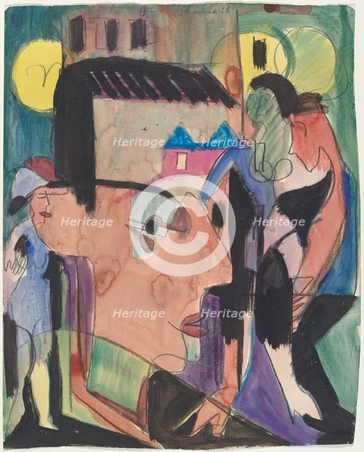 Self-Portrait, 1928. Creator: Ernst Kirchner.