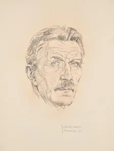 Self-portrait, 1929. Creator: Franz Barwig