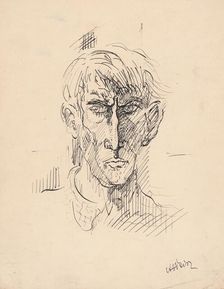 Self-portrait, 1920-1929. Creator: Arnold Peter Weisz-Kubincan