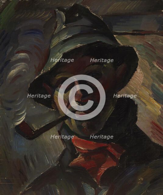 Self-Portrait, 1920. Creator: Ilmari Aalto.