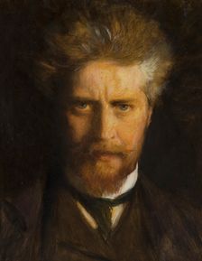 Self portrait, 1920. Creator: Oscar Bjorck
