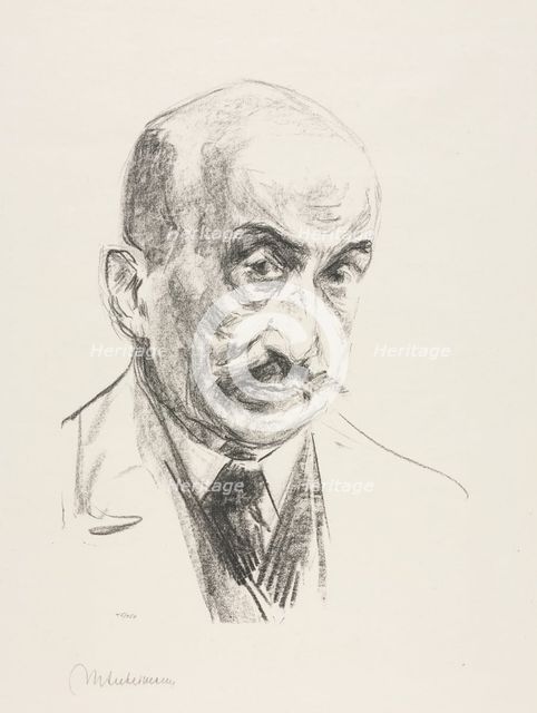 Self-Portrait, 1921. Creator: Max Liebermann (German, 1847-1935).