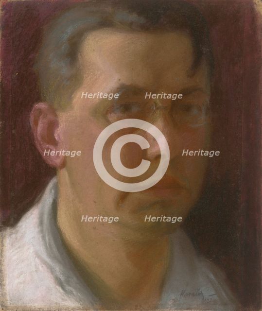 Self-portrait, 1922. Creator: Andrej Kovacik.