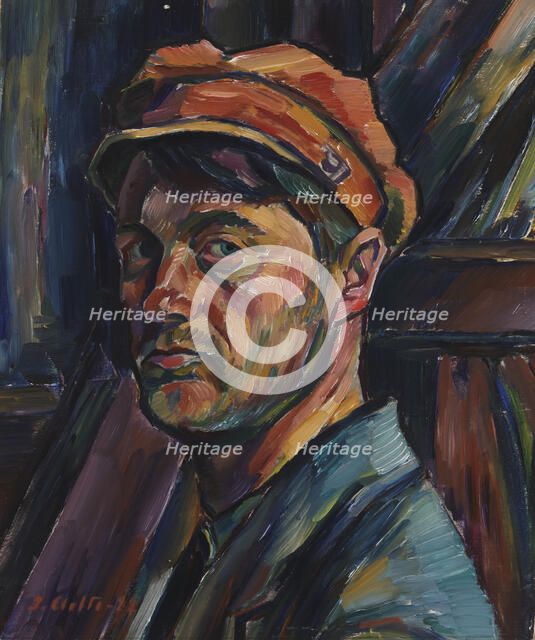 Self-Portrait, 1922. Creator: Ilmari Aalto.