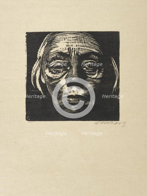 Self-Portrait, 1923. Creator: Kollwitz, Käthe (1867-1945).