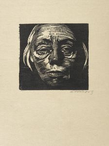 Self-Portrait, 1923. Creator: Kollwitz, Käthe (1867-1945)
