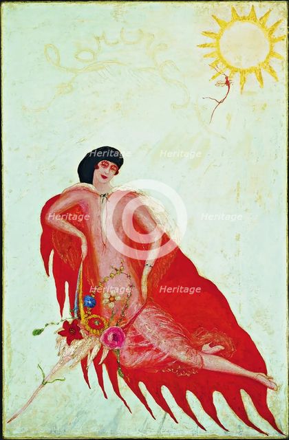 Self-portrait, 1923. Creator: Stettheimer, Florine (1871-1944).