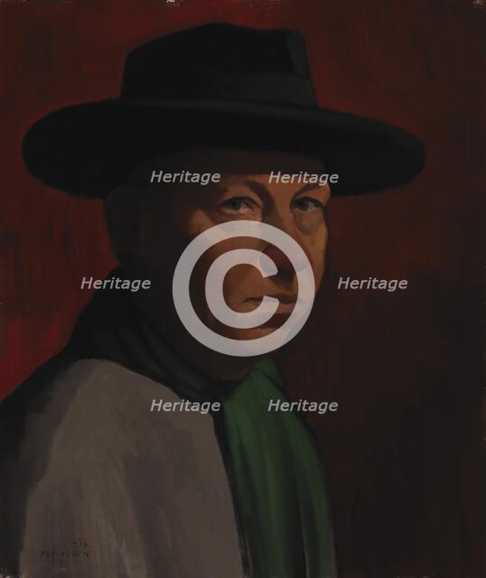 Self-Portrait, 1936. Creator: Paavo Leinonen.