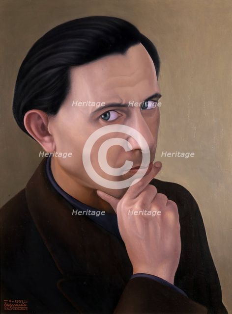 Self-portrait, 1938. Creator: Cagnaccio di San Pietro (1897-1946).