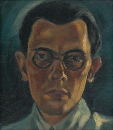 Self-Portrait, 1932. Creator: Mikulas Galanda