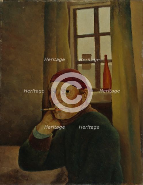 Self-Portrait, 1933. Creator: Lampi, Vilho (1898-1936).