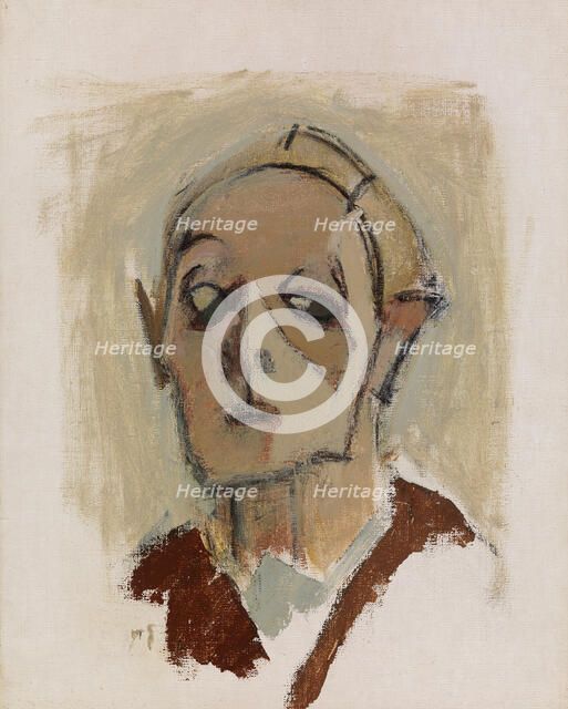 Self-Portrait, 1945. Creator: Schjerfbeck, Helene (1862-1946).