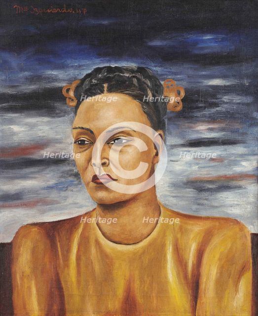 Self-portrait, 1947. Creator: Izquierdo, María (1902-1955).