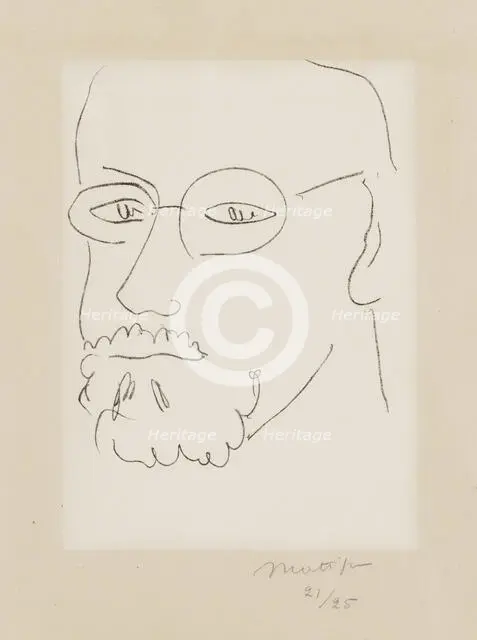 Self-portrait, 1949. Creator: Henri Matisse.