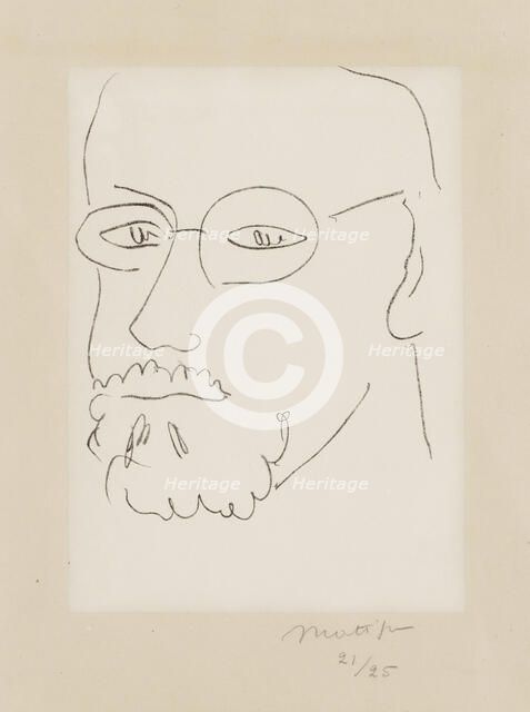 Self-portrait, 1949. Creator: Henri Matisse.