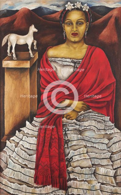 Self-portrait, 1940. Creator: Izquierdo, María (1902-1955).