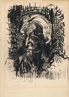 Self-portrait, 1941. Creator: Arnold Peter Weisz-Kubincan