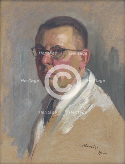 Self-Portrait, 1942. Creator: Andrej Kovacik.